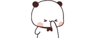 🫢 carino, panda, kawaii, orso, cartone animato whatsapp sticker