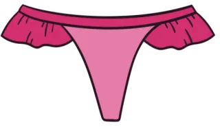 👙 ชุดชั้นใน, ชุดชั้นในเซ็กซี่, สีชมพู, เสื้อผ้า whatsapp sticker
