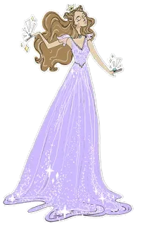 👸 principessa, abito, corona, vestito, fantasy, personaggio, donna telegram sticker