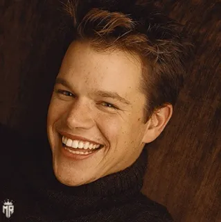 ☣ Matt Damon Matt Damon, actor, portrait, celebrity telegram sticker