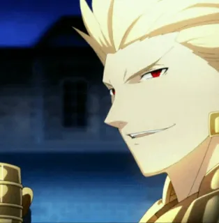 ✨ Gilgamesh Fate/stay night Anime, Fate, Gilgamesz, Król, arogancki telegram sticker