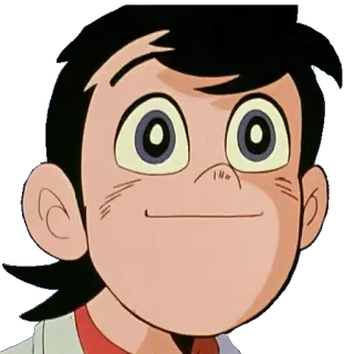 🙂 Anime, Dessin animé, Personnage, Garçon, Visage whatsapp sticker