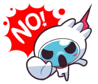 😲 NO! Tidak, Larangan, Penolakan, Negatif, Penolakan, Penyangkalan telegram sticker