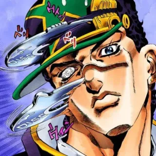 🧬 Jotaro Kujo JoJo's Bizarre Adventure Anime, Manga, Jotaro, JoJo, Bizarro, Aventura, Stand, Disco whatsapp sticker