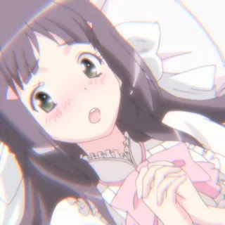 🛁 anime, cute, girl, manga whatsapp sticker