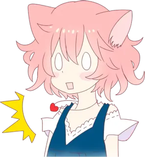😳 Anime, Neko, Kawaii, Carino, Scioccato, Sorpreso telegram sticker