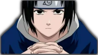 😐 Sasuke Uchiha Naruto 애니메이션, 사스케, 나루토, 만화, 닌자 telegram sticker