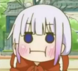 🎐 Kanna Kamui Miss Kobayashi's Dragon Maid anime, dragon, cute, kanna, chibi, kamui telegram sticker