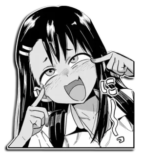 😜 Nagatoro Don't Toy With Me, Miss Nagatoro Anime, Manga, Nagatoro, Kreskówka telegram sticker