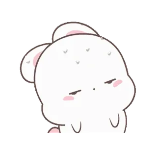 😓 Hase, süß, Schweiß, erschöpft, Tier, weiß telegram sticker