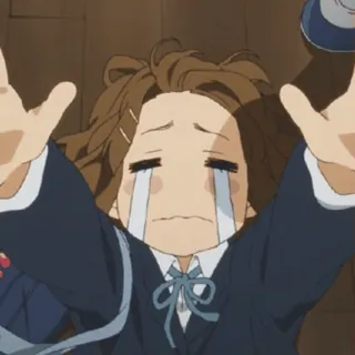 😭 anime, piangere, triste, ragazza, lacrime whatsapp sticker