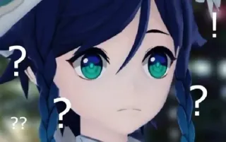 💚 ?! punto interrogativo, anime, confuso, punto esclamativo whatsapp sticker