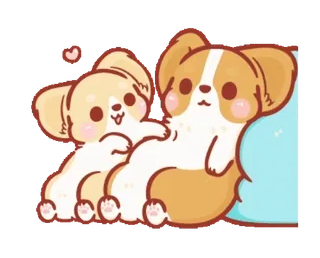 ☺️ щенок, собака, корги, милый, животное telegram sticker