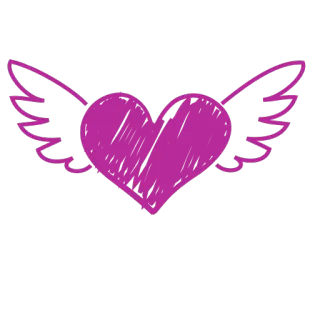 💓 serce, skrzydła, miłość, walentynki whatsapp sticker