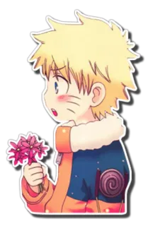 💐 Naruto 애니메이션, 만화, 캐릭터, 꽃, 귀여운, 팬아트, 나루토 telegram sticker