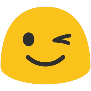 😉 emoji, smiley, wink, yellow telegram sticker