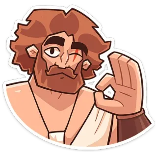 👌 ok sign, cartoon character, hand gesture, positive, approval, agreement telegram sticker