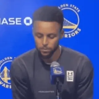 🤨 Stephen Curry basket, NBA, giocatore, Golden State Warriors, sport telegram sticker