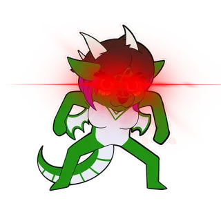 ☠️ cartoon, animal, dragon, cute, illustration, character telegram sticker