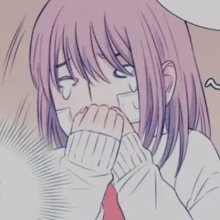✖ piangere, anime, triste, personaggio, cartone animato, manga telegram sticker