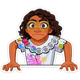 😠 Mirabel Madrigal Encanto Mirabel, Encanto, Disney, sticker, cartoon telegram sticker