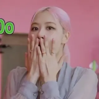 🤭 Rose kpop, singer, rose, blackpink, pink, asian, woman telegram sticker