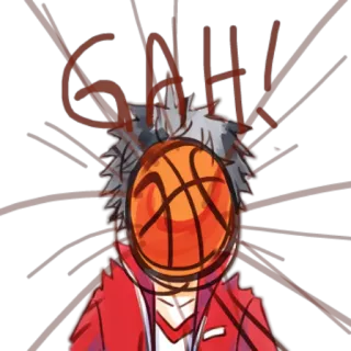 🏀 GAHK! Baloncesto, Anime, Manga, Deporte, Dibujos animados, Personaje telegram sticker