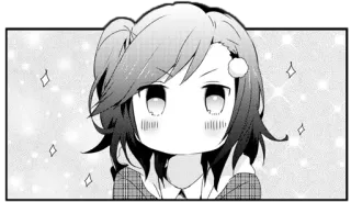 😯 anime, manga, cartoon, cute, girl, chibi telegram sticker