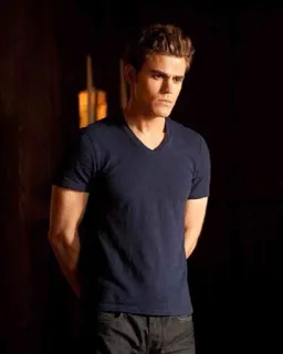 😐 Stefan Salvatore The Vampire Diaries wampir, dramat młodzieżowy, nadprzyrodzone, romans, serial telegram sticker