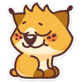 ☺️ Katze, Tier, Sticker, süß, Cartoon, kawaii telegram sticker