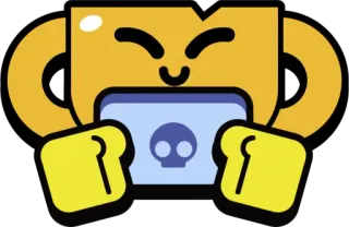🏆 頭蓋骨, 絵文字, 黄色, 顔, 表情 telegram sticker