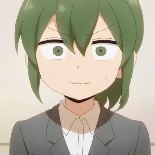😳 Anime, Gadis, Ekspresi, Kantor, Bisnis whatsapp sticker