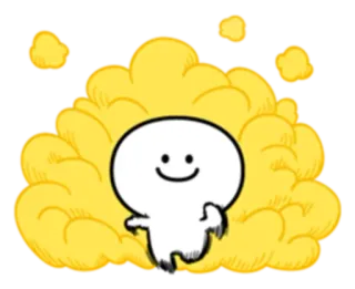 🏃 Personnage, Smiley, Joyeux, Simple, Dessin animé telegram sticker