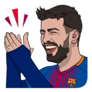 👍 gerard pique, futebol, jogador de futebol, atleta, fc barcelona telegram sticker