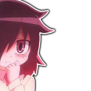 😳 อนิเมะ, ผู้หญิง, มังงะ, ตัวละคร telegram sticker