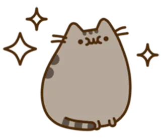 😙 Pusheen cat, cartoon, cute, sticker, Pusheen whatsapp sticker