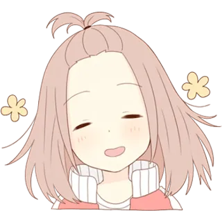 😁 动漫, 可爱, 女孩, 开心, 卡通 telegram sticker