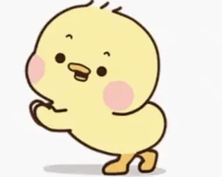 ⭐ bebek, lucu, kartun, hewan, kuning, kawaii telegram sticker