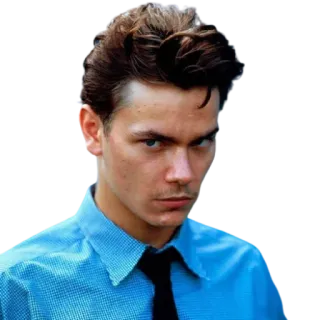👀 River Phoenix actor, celebridad, retrato, hombre, River Phoenix telegram sticker