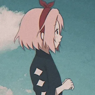 🕸️ Sakura Naruto anime, sakura, naruto, cartoon, character, pink hair, ninja telegram sticker