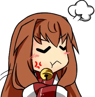 😒 Anime, Manga, En colère, Dessin animé, Personnage, Mignon whatsapp sticker