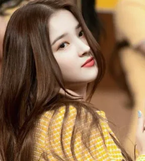 🧚‍♀ Nancy wanita, potret, kpop, selebriti, orang, wajah whatsapp sticker