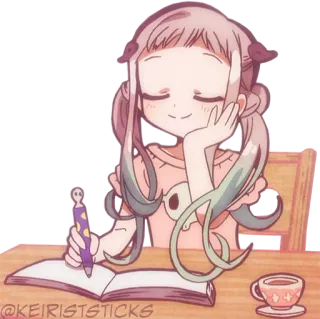 ☺️ Nene Yashiro Toilet-Bound Hanako-kun Anime, Manga, Mignon, Étudiant, Écriture telegram sticker