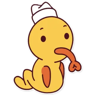 💔 утка, мультфильм, животное, милый, смешной telegram sticker