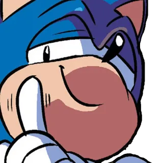 😏 Sonic the Hedgehog Sonic, hedgehog, cartoon, video game, blue telegram sticker