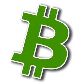😉 Bitcoin, Criptomoeda, Moeda digital, Verde, Finanças, Tecnologia telegram sticker