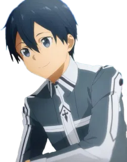 🙂 Kirito Sword Art Online Anime, Personnage, SAO, Sword Art Online, Kirito whatsapp sticker