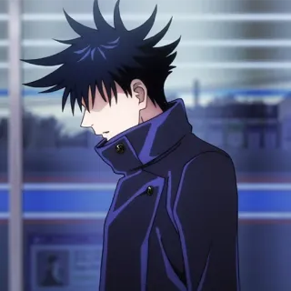 🐺 Megumi Fushiguro Jujutsu Kaisen Anime, Manga, Megumi Fushiguro, Jujutsu Kaisen, Charakter, Animation whatsapp sticker