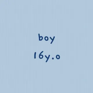 ✨ boy
16y.o chico, adolescente, edad, retrato whatsapp sticker
