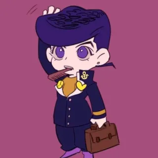 🚬 Josuke Higashikata JoJo's Bizarre Adventure Anime, Manga, Dibujos animados, Personaje, JoJo's Bizarre Adventure, Josuke telegram sticker